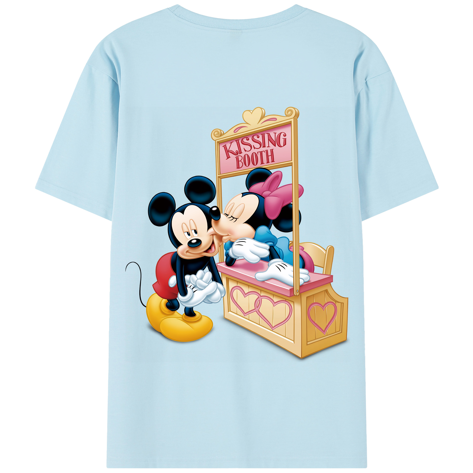 （画像用） ミッキーマウス Mickey Mouse 綿100％半袖Tシャツ（背面プリント）